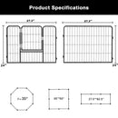 Vitesse Heavy Duty Metal Dog Playpen for Outdoor PLB01