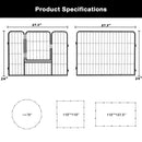 Vitesse Heavy Duty Metal Dog Playpen for Outdoor PLB01