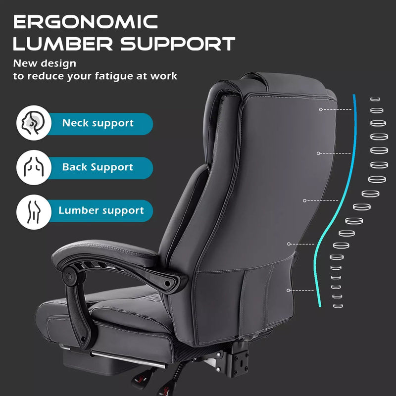 VITESSE Office Chair,Executive Heavy Duty Office Chair with Foot Rest