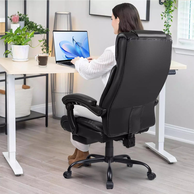 VITESSE Office Chair,Executive Heavy Duty Office Chair with Foot Rest