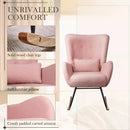 Vitesse Rocking Chair Nursery Rocker Teddy Upholstered Rocking Chair Indoor