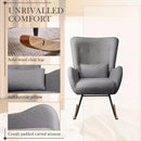 Vitesse Rocking Chair Nursery Rocker Teddy Upholstered Rocking Chair Indoor