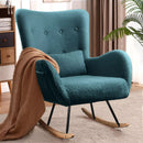 Vitesse Rocking Chair Nursery Rocker Teddy Upholstered Rocking Chair Indoor