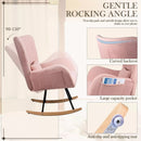 Vitesse Rocking Chair Nursery Rocker Teddy Upholstered Rocking Chair Indoor