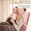 Vitesse Rocking Chair Nursery Rocker Teddy Upholstered Rocking Chair Indoor