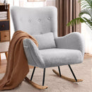 Vitesse Rocking Chair Nursery Rocker Teddy Upholstered Rocking Chair Indoor