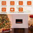 Vitesse Ultra Thin Electric Fireplace-Narrow Bezel Linear Fireplace Heater Recessed Wall Mounted, Remote and Screen Control, 8H Sleep Timer, Low Noise, 750/1500W for Living Room, Bedroom
