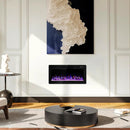 Vitesse Ultra Thin Electric Fireplace-Narrow Bezel Linear Fireplace Heater Recessed Wall Mounted, Remote and Screen Control, 8H Sleep Timer, Low Noise, 750/1500W for Living Room, Bedroom