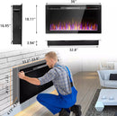 VITESSE Ultra-Thin Silence Linear Mirrored Electric Fireplace