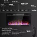 VITESSE Ultra-Thin Silence Linear Mirrored Electric Fireplace