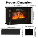 VITESSE Water Vapor Fireplace with Humidifier, 13 Colors Realistic Atomized Flame, Remote Control & Easy Water Fill