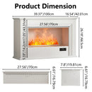 VITESSE Water Vapor Fireplace with Humidifier, 13 Colors Realistic Atomized Flame, Remote Control & Easy Water Fill