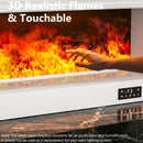 VITESSE Water Vapor Fireplace with Humidifier, 13 Colors Realistic Atomized Flame, Remote Control & Easy Water Fill
