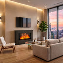 VITESSE Water Vapor Fireplace with Humidifier, 13 Colors Realistic Atomized Flame, Remote Control & Easy Water Fill
