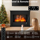 VITESSE Water Vapor Fireplace with Humidifier, 13 Colors Realistic Atomized Flame, Remote Control & Easy Water Fill