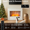 VITESSE Water Vapor Fireplace with Humidifier, 13 Colors Realistic Atomized Flame, Remote Control & Easy Water Fill
