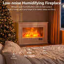 VITESSE Water Vapor Fireplace with Humidifier, 13 Colors Realistic Atomized Flame, Remote Control & Easy Water Fill