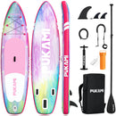 Waleaf 11' Inflatable Stand Up Paddle Board, Extra Wide SUP with 450LB Capacity & Non-Slip EVA Deck, Lightweight Stable Design for Adults Youth All Skill Levels, Ideal for Fishing Yoga