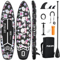 Waleaf 11' Inflatable Stand Up Paddle Board, Extra Wide SUP with 450LB Capacity & Non-Slip EVA Deck, Lightweight Stable Design for Adults Youth All Skill Levels, Ideal for Fishing Yoga