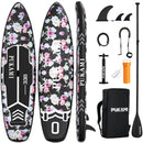 Waleaf 11' Inflatable Stand Up Paddle Board, Extra Wide SUP with 450LB Capacity & Non-Slip EVA Deck, Lightweight Stable Design for Adults Youth All Skill Levels, Ideal for Fishing Yoga