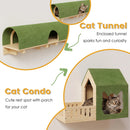 Waleaf 16 Piece Cat Wall Shelves for Indoor cats,Wall Mounted Cat Climber Set with House,Tunnel,Bridge,Steps,Scratcher,Bed