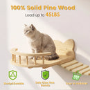 Waleaf 16 Piece Cat Wall Shelves for Indoor cats,Wall Mounted Cat Climber Set with House,Tunnel,Bridge,Steps,Scratcher,Bed