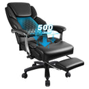 Waleaf 500lbs Big and Tall Office Chair with Adjustable Headrest for Adults, Computer Chair Home Office Desk Chair with Retractable Footrest for Home Office