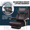 Waleaf 500lbs Big and Tall Office Chair with Adjustable Headrest for Adults, Computer Chair Home Office Desk Chair with Retractable Footrest for Home Office