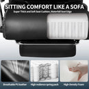 Waleaf 500lbs Big and Tall Office Chair with Adjustable Headrest for Adults, Computer Chair Home Office Desk Chair with Retractable Footrest for Home Office