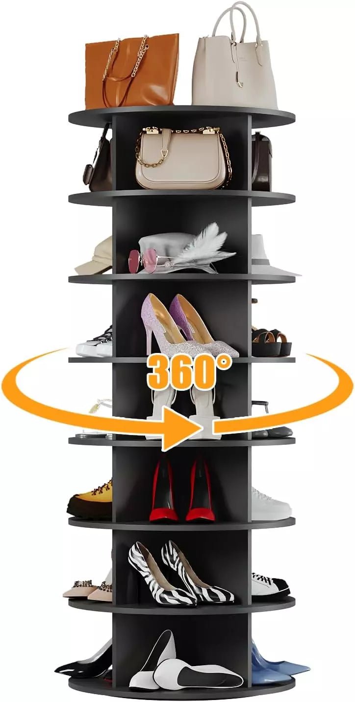 Waleaf 7 Tier Rotating Shoe Rack Tower 360