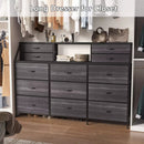 Waleaf 70" Bedroom Dresser with 13 Large Drawers, Long Dressers & Chests of Drawers for Closet2