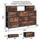 Waleaf 70" Bedroom Dresser with 13 Large Drawers, Long Dressers & Chests of Drawers for Closet2