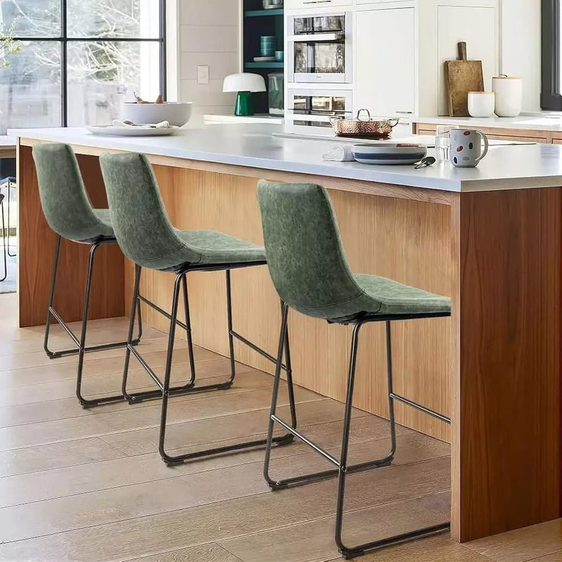 Waleaf Bar Stools ,Counter Height Bar Stools with Back