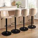 WALEAF Bar Stools Set of 2 Modern Swivel Bar Chairs