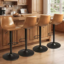 WALEAF Bar Stools Set of 2 Modern Swivel Bar Chairs