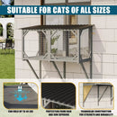 Waleaf Cat Window Box for Large Cats,Outdoor Cat Catio for Sunbathing, Napping & Overlooking