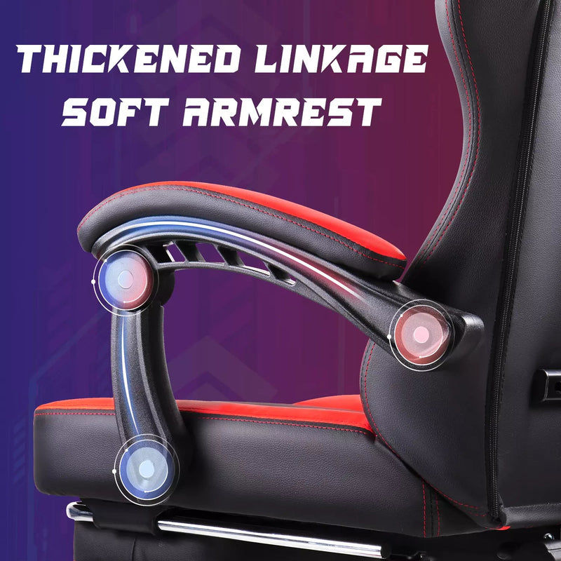 Bossin Ergonomic Adult Gamer Chair, 330 lb Computer Chair, Racing Gaming Office Chair, Gamer Height Adjustable Swivel Chair with Lumbar Support and Headrest