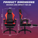 Bossin Ergonomic Adult Gamer Chair, 330 lb Computer Chair, Racing Gaming Office Chair, Gamer Height Adjustable Swivel Chair with Lumbar Support and Headrest