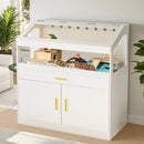 WALEAF Hamster Cage with Storage Cabinet