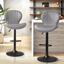 Waleaf Modern Adjustable Bar Stools,Leather Upholstered Swivel Counter Stools BAR06