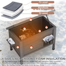Waleaf Outdoor Cat House Weatherproof with TWO Escape Doors, Feral Cat Shelter for Outdoor Cats, Insulated All-Round Foam