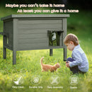 Waleaf Outdoor Cat House Weatherproof with TWO Escape Doors, Feral Cat Shelter for Outdoor Cats, Insulated All-Round Foam