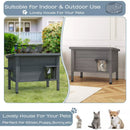 Waleaf Outdoor Cat House Weatherproof with TWO Escape Doors, Feral Cat Shelter for Outdoor Cats, Insulated All-Round Foam