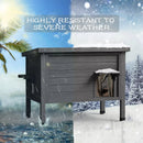 Waleaf Outdoor Cat House Weatherproof with TWO Escape Doors, Feral Cat Shelter for Outdoor Cats, Insulated All-Round Foam