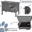 Waleaf Outdoor Cat House Weatherproof with TWO Escape Doors, Feral Cat Shelter for Outdoor Cats, Insulated All-Round Foam