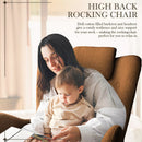 Waleaf Rocking Chair Nursery Rocker Teddy Upholstered Rocking Chair Indoor