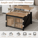 Waleaf Wooden Coffee Table, Lift Top Coffee Table with Large Hidden Storage Shelf for Living Room