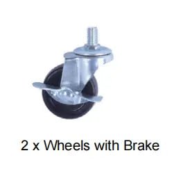 Wheels for 48/38 inch Heavy Duty Indestructible Metal Dog Crate