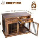Wood Furniture Style Crate with 2 Doors