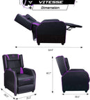 Vitesse Racing Style Single Gaming Recliner & Sofa, Theater Seat VGR02 Vitesse Home